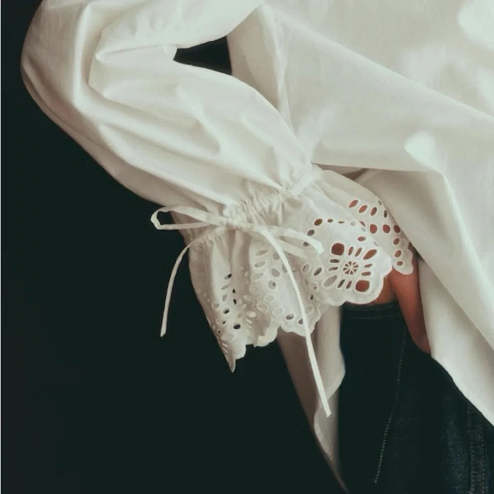 Sezane White Button Down Shirt - Picture 3 of 4